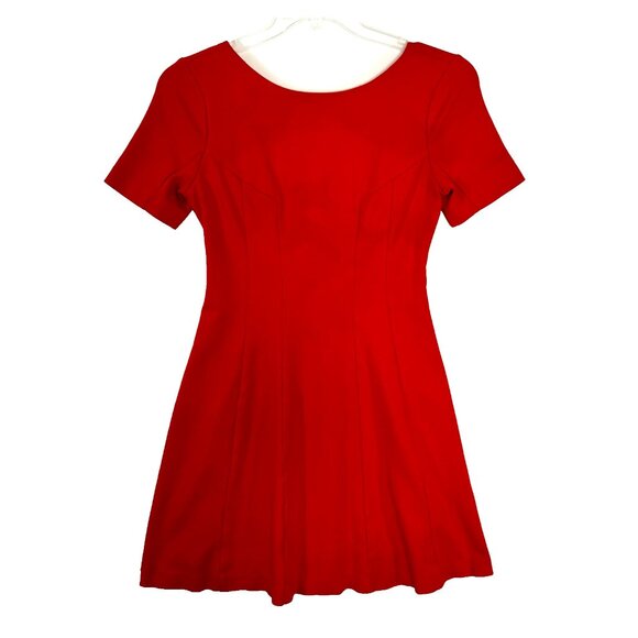 Kut from the Kloth Red Short Sleeve Knit Sheath Dress Womens Size 2 - Picture 1 of 7